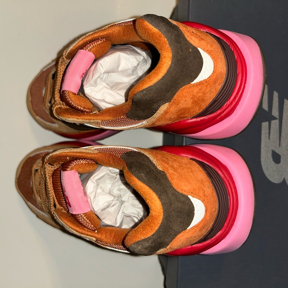 New Balance Brown and Pink Athletic Shoes Men’s Size 8 - Picture 3 of 8